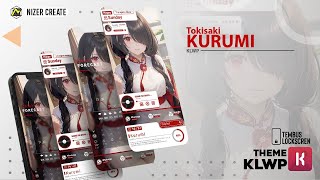 🌟 Tokisaki Kurumi  KLWP Theme Anime Girl 🐲 androidtheme klwpthemesetup [upl. by Hotze]