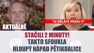 SFOUKLA JE ZA MINUTU Schillerová UDĚLALA KRÁTKÝ PROCES s hloupým nápadem pětikoalice [upl. by Gordie]