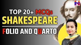 Shakespeares Folio and Quarto Editions  Top 20 MCQs  TGT English Preparation [upl. by Eamanna]