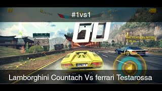 lamborghini Countach Vs ferrari Testarossa asphalt 81v1 [upl. by Lletnahc664]