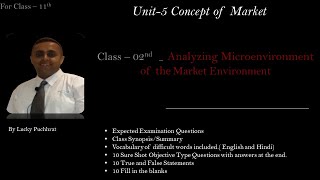 Unit 5 Class 2nd Analyzing microenvironment of the market [upl. by Cloris]