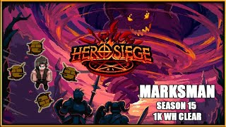 Hero Siege  Marksman Drone  Season 15 Wormhole 1K Clear [upl. by Getter]