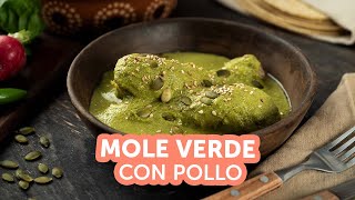 Mole verde con pollo  kiwilimón recetas [upl. by Olcott]