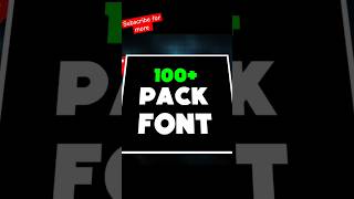 FREE Font Pack  100 FREE Fonts [upl. by Curt]