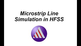 Microstrip line Simulation in HFSS [upl. by Ahsinal671]