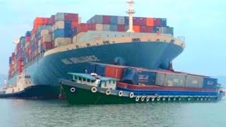 TOP 10 ACCIDENTES Y COLISIONES DE BARCOS GIGANTES PORTACONTENEDORES [upl. by Hayyim638]