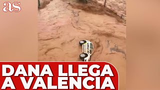 IMPACTANTE VÍDEO Y SONIDO DE la DANA EN VALENCIA hoy  UTIEL 2024 [upl. by Woodie]