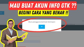 Cara Buat Akun Info GTK  Mudah  TERBARU [upl. by Ynnelg]