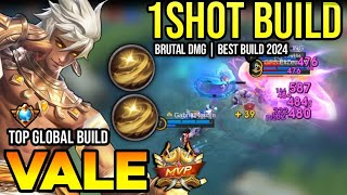 VALE BEST BUILD 2024  TOP GLOBAL VALE GAMEPLAY  MOBILE LEGENDS✓ [upl. by Elleinaj461]