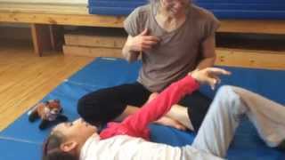 Somatic ReEducation—Girl with Dyskinetic Cerebral Palsy Learns How to Move Arms [upl. by Snej]