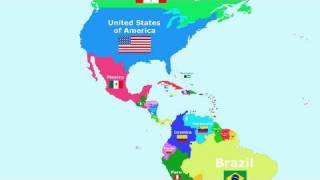 The Countries of the World Song  The Americas [upl. by Lunette]