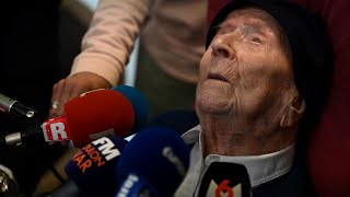 118YearOld Lucile Randon is Now the World’s Oldest Person [upl. by Gleda]