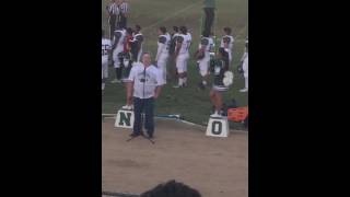 Mr Blake sings the national anthem at Canoga Park High School football game [upl. by Ignace]