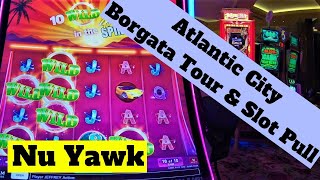 🟡 Atlantic City  Borgata Hotel amp Casino Tour amp 100 SLOT PULL  Restaurants Shops Bars amp Casino [upl. by Nylsej]