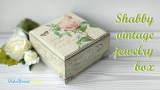 How To Decoupage A Vintage Jewelry Box [upl. by Yul]