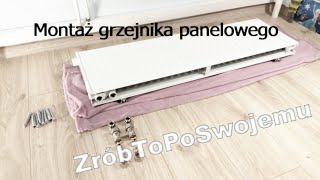 Montaż grzejnika panelowego [upl. by Puna]