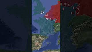 Fall of France WW2 REANIMATED shorts animation map [upl. by Aire771]