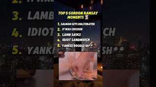 Top 5 Gordon Ramsay moments 🔥👨🏼‍🍳 funny troll tv gordonramsay cooking chef kitchen drama [upl. by Odnomra656]