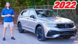 2022 Volkswagen Tiguan  SE RLine Black  Review  Aggressive NEW Design [upl. by Kcirdde67]