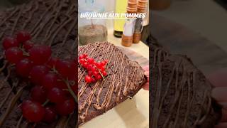 BROWNIE AUX POMMES pourtoi recettefacile fly recette again food diete recipe yummy [upl. by Ahael284]