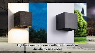 LED Outdoor Wall Waterproof Light [upl. by Araet]