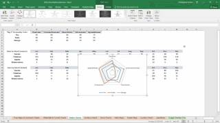 Radar Charts in Excel 2016 [upl. by Aleira870]