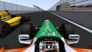 Wirtualna Formuła 1  Valencia  Highlights F1 sezon 2011 [upl. by Blodget815]