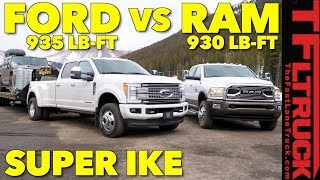 2018 Ram 3500 HD vs Ford F350 vs Worlds Toughest XXL Towing Test [upl. by Cross]