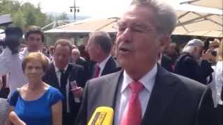 Bregenzer Festspiele 2014 Bundespräsident Heinz Fischer [upl. by Dewar805]