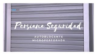 Persiana autoblocante seguridad microperforada [upl. by Eenel]