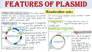 Features of plasmid vectors used in rDNA technology  Cloning vector  Expression vector [upl. by Bryce]