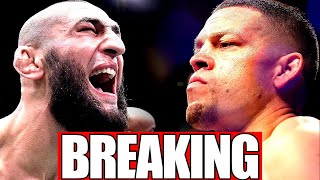 BREAKING Khamzat Chimaev vs Nate Diaz LEAKED for UFC 276 amp OTHER MASSIVE FIGHTS [upl. by Rosalynd]