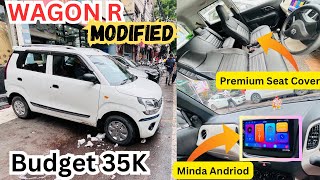 Maruti Suzuki Wagon R Base to Top Modified at Just 35K  Wagon r Lxi to Zxi Modification [upl. by Gudren]