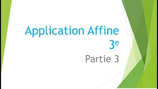 Application affine par intervalles [upl. by Zahara397]