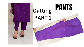 EP 1 Cigarette pantstrousers or Churidar bottom PART 12  cutting amp stitching tutorial [upl. by Ansela]