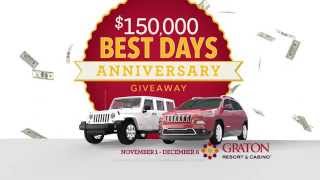 Graton Resort amp Casino  Best Days Anniversary Giveaway [upl. by Peirsen]