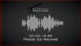 Fridge Ice Machine  HQ Sound Effects [upl. by Janaye]