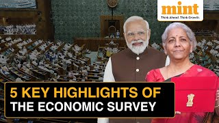 Budget 2024 Economic Survey Explained In 5 Minutes  Key Highlights Of Economic Survey [upl. by Follmer472]