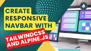 How to Easily Build a Responsive Navbar with Alpinejs and Tailwindcss  Responsive Design  ui ux [upl. by Drofub82]