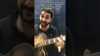 How Django Reinhardt starts Belleville solo 🎸🎸guitar gypsyguitar music djangoreinhardt jazz [upl. by Einner91]