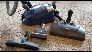 Miele C2 Compact Electro  Plus Vacuum Review and Demo  Canister Cleaner [upl. by Orgell]