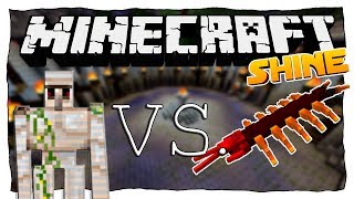 EISENGOLEM VS CENTIPEDE  Minecraft Eisengolem vs Monster • 29  SHINEMC [upl. by Leggett394]