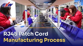 RJ45 Patch Cord Manufacturing Process [upl. by Salohci]