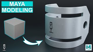 Maya Hard Surface Modelling  Maya Tutorial  Maya 3D [upl. by Rehtnug]