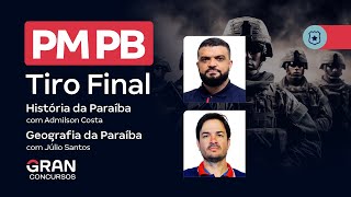 Concurso PM PB  Tiro final em História da Paraíba e Geografia da Paraíba [upl. by Nagram]