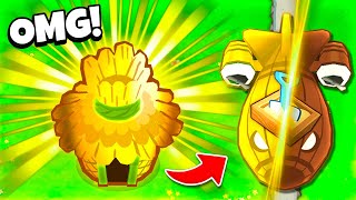 The GOLDEN VILLAGE vs Dummy Boss CHALLENGE BTD 6 [upl. by Iam]