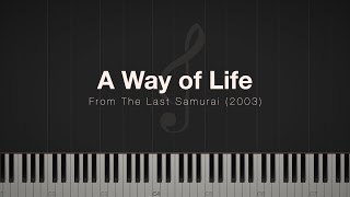 A Way of Life from quotThe Last Samuraiquot \\ Hans Zimmer \\ Synthesia Piano Tutorial [upl. by Herstein]