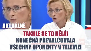 Konečná PŘEVALCOVALA všechny oponenty v televizi [upl. by Amati]