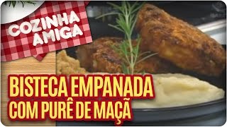 Receita Bisteca Empanada  Cozinha Amiga [upl. by Nosoj]