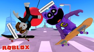 🛹 EL JUEGO DE PATINETAS MÁS DIVERTIDO DE ROBLOX CON CatNap Y TOCINO roblox [upl. by Hallvard]